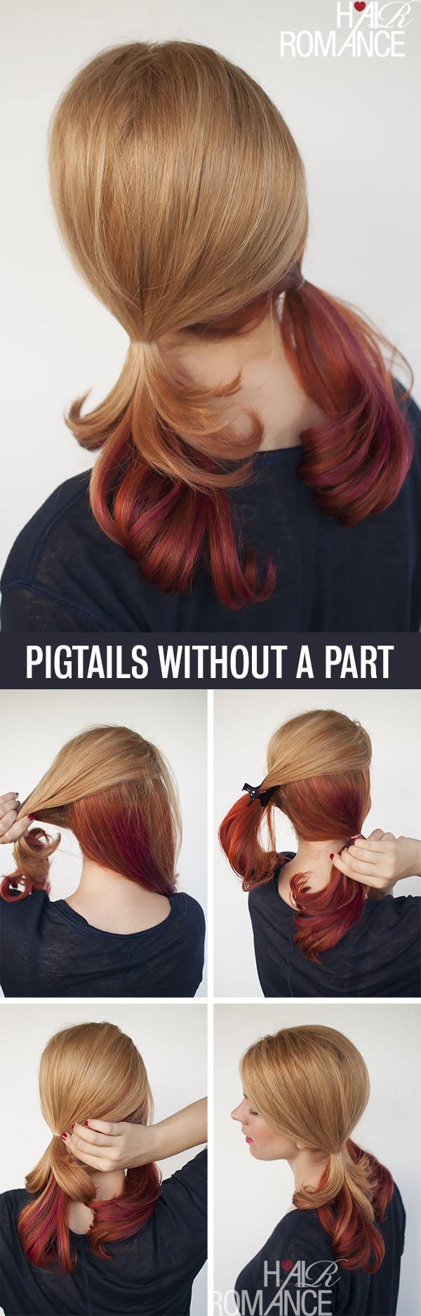 Hair-Romance-Hair-tutorial-for-pigtails-without-a-part