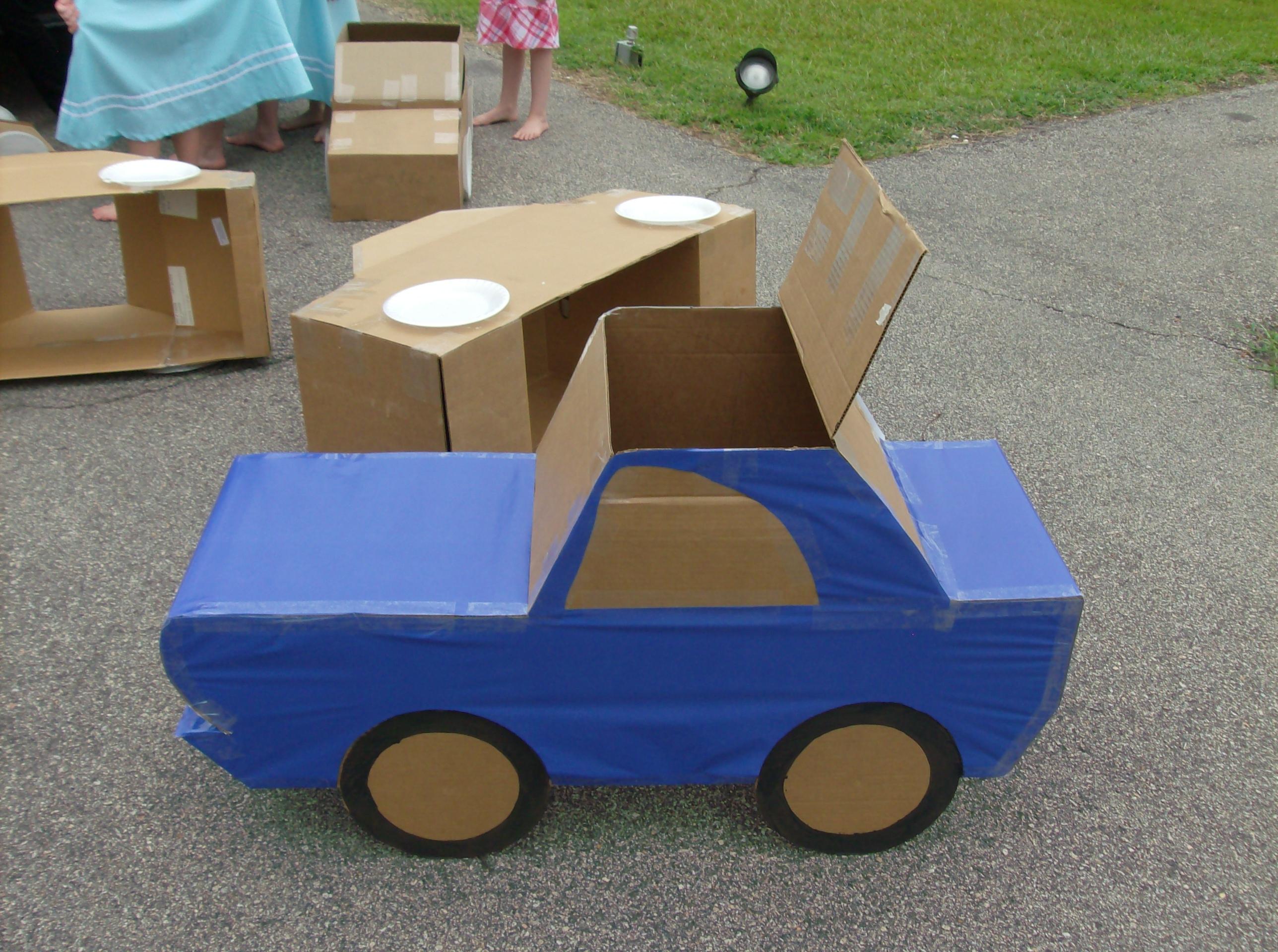 cardboard box play