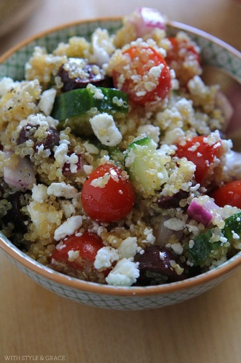 quinoa salad with style and grace