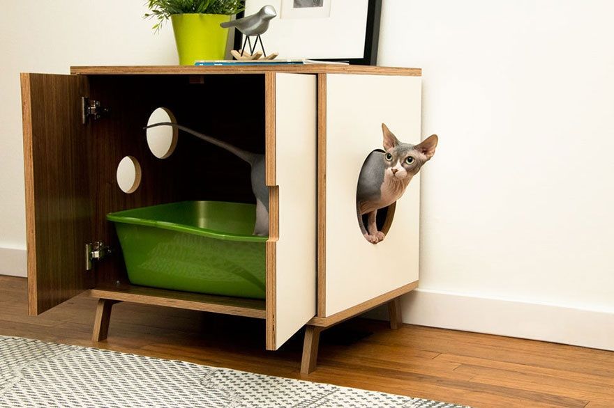Cat Litter Box Cabinet