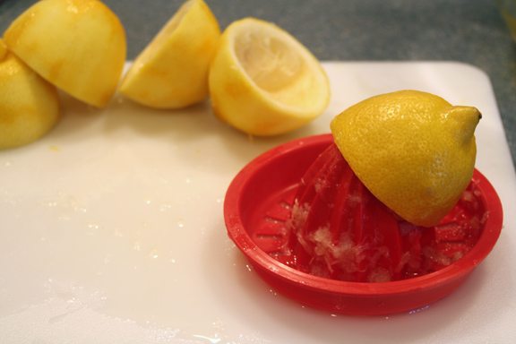 Remove stains with lemon juice
