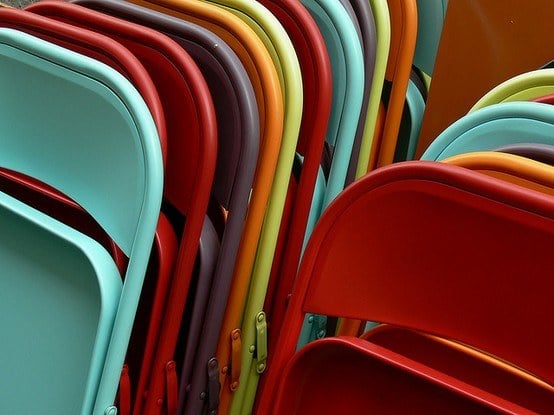 spray-painted-metal-chairs