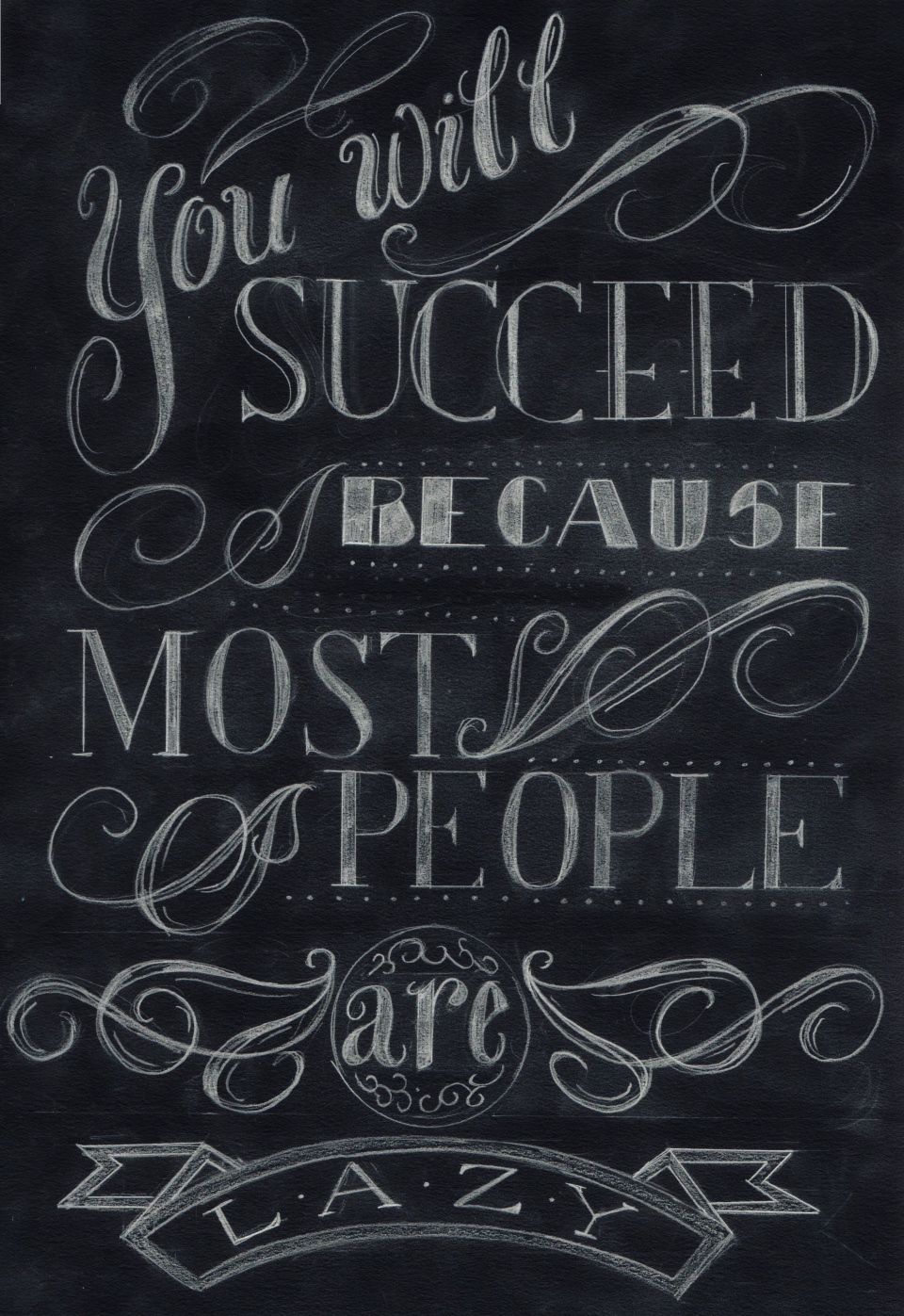 You will succeed because most people are lazy - Best Inspirational Quote
