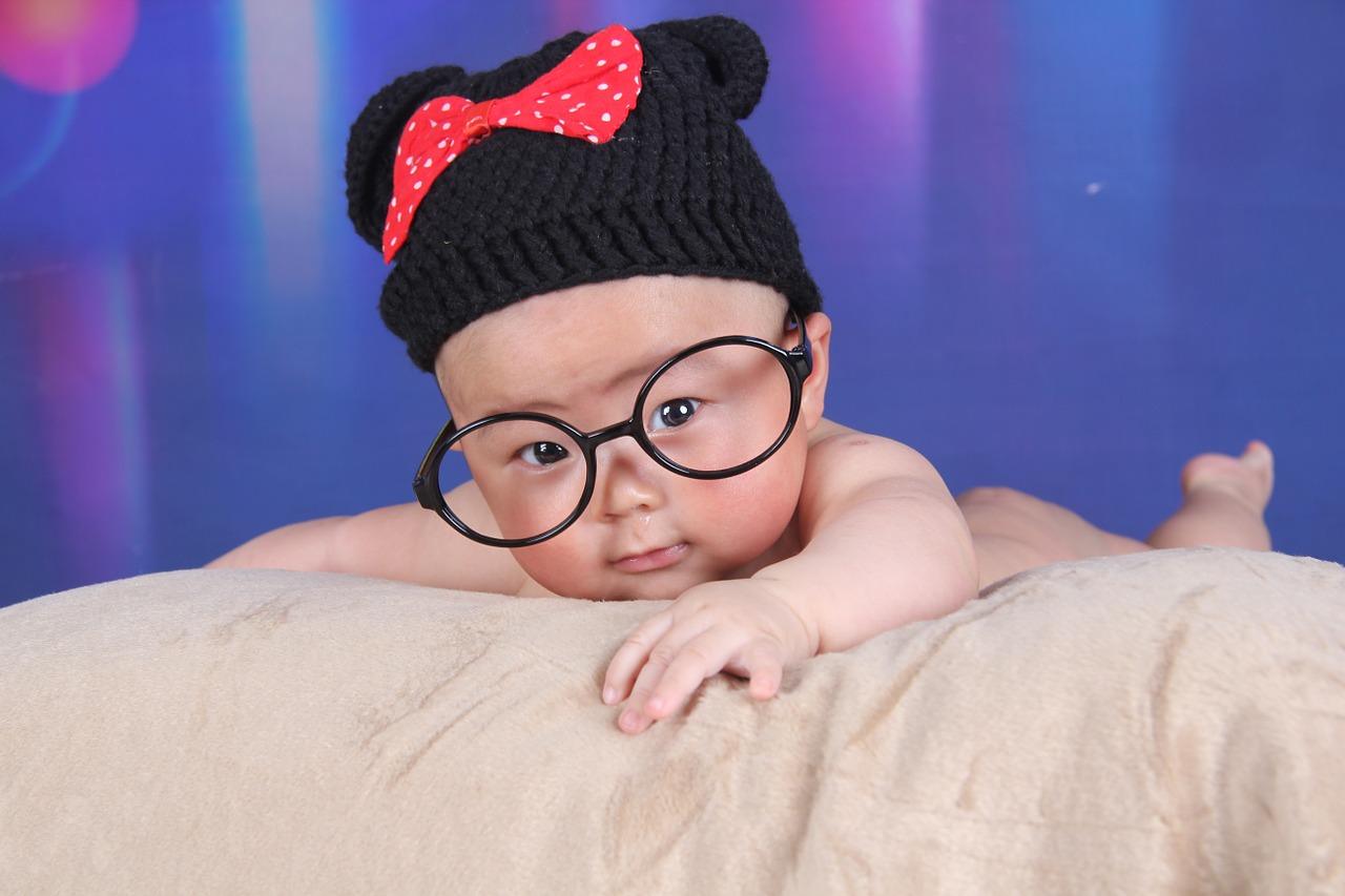 Baby Wearing GLasses