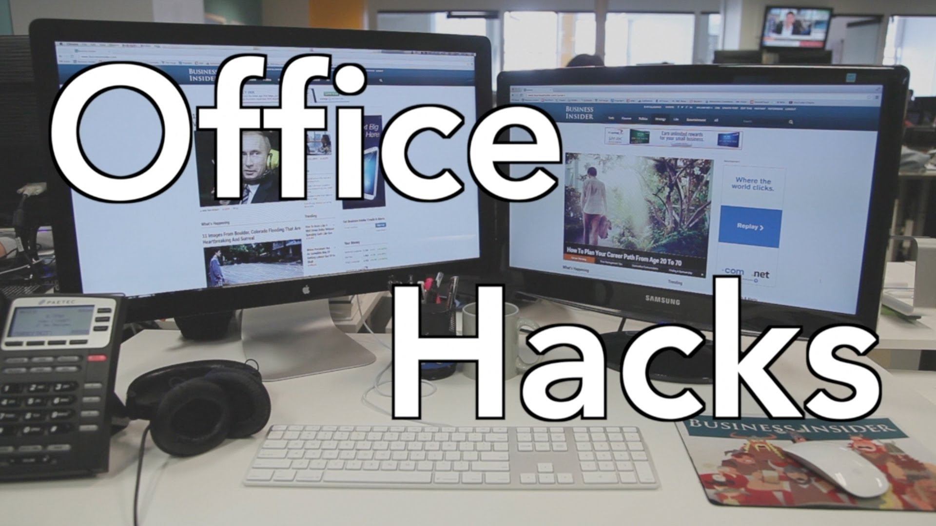 Watch These Office Hacks To Keep Your Desk Tidy