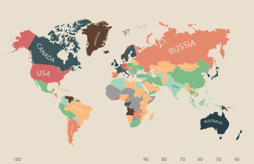 Thinking Of Emigration? Check Out This Map of Living Costs Around The World
