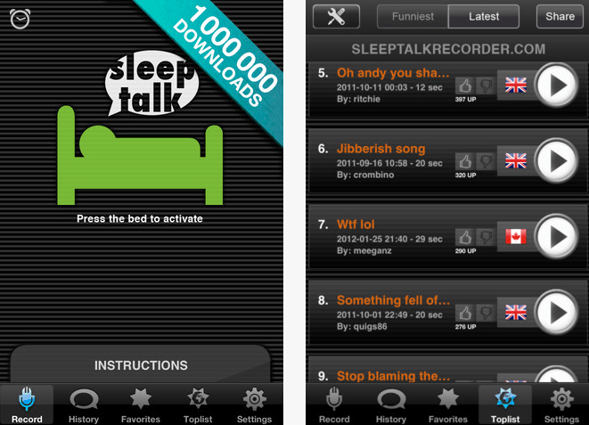 sleep talk recorder app