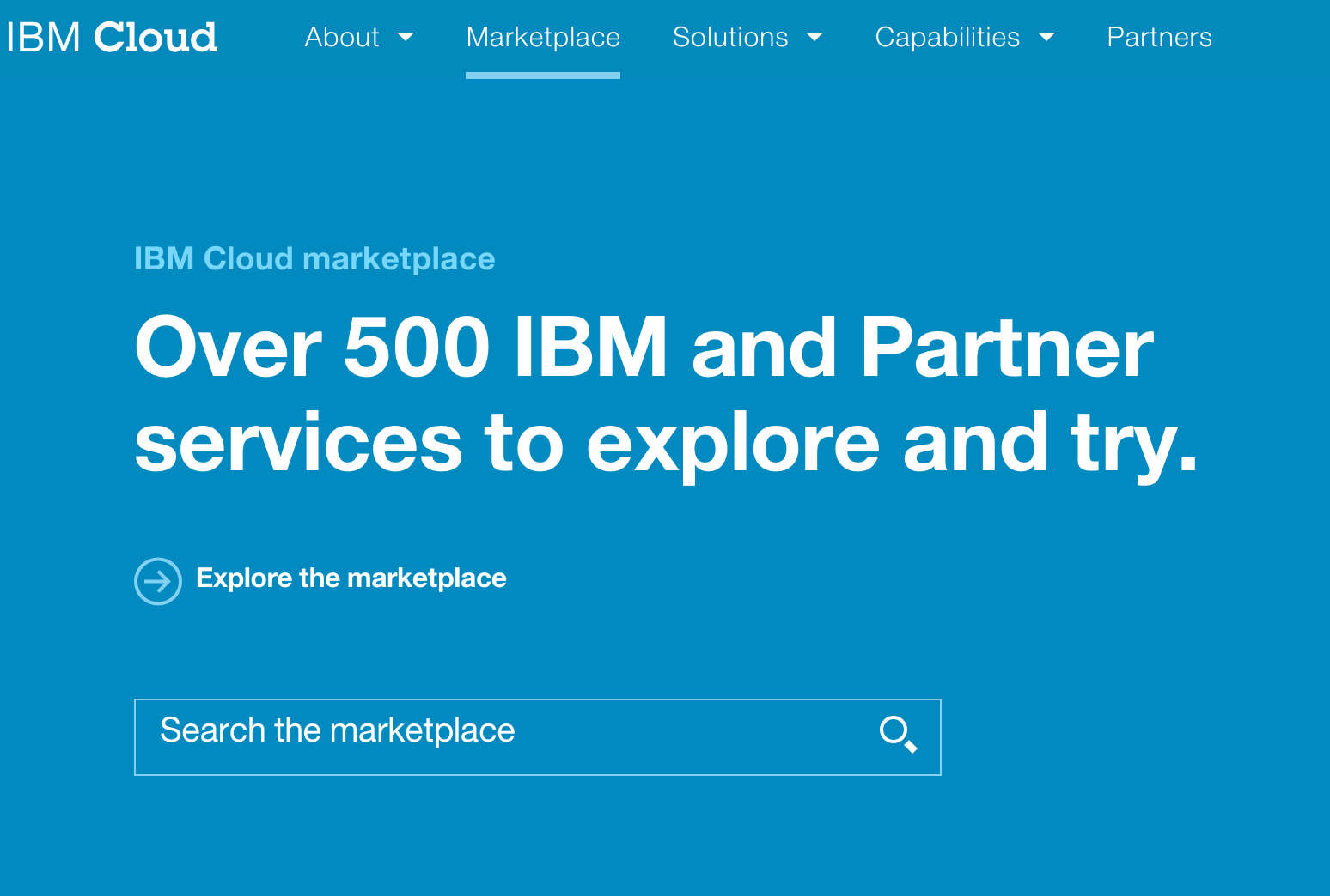 IBM Cloud marketplace   United States