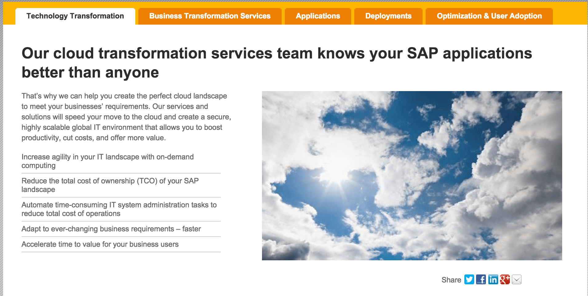 SAP Cloud Services   Solutions   Moving to the Cloud   SAP