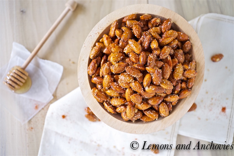 Spicy Honey Roasted Almonds
