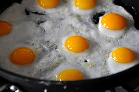 fried eggs and whites
