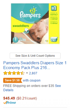 Pampers Amazon