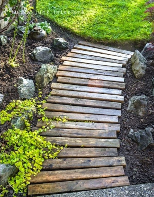 Recycled Wooden Path