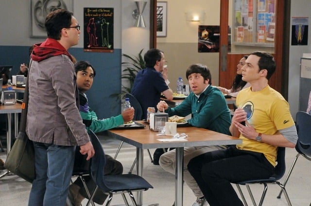 "The Friendship Contraction" -- Sheldon's selfish demands force Leonard to reconsider their friendship.  Meanwhile, Wolowitz tries to pick his astronaut nickname, on THE BIG BANG THEORY, Thursday, Feb. 2 (8:00-8:31 PM, ET/PT) on the CBS Television Network.  Pictured (clockwise from left):  Johnny Galecki, Kunal Nayyar, Simon Helberg, Jim Parsons. Photo: Michael Yarish/Warner Bros. Ãƒ?Ã‚Â©2012 Warner Bros. Television. All Rights Reserved.
