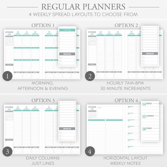The Plum Planner's Page Options