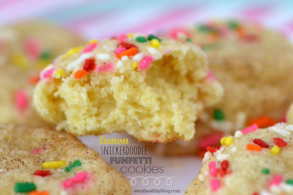 lemon snickerdoodle funfetti cookies // 18 fabulous cookie recipes
