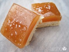salted caramel short bread