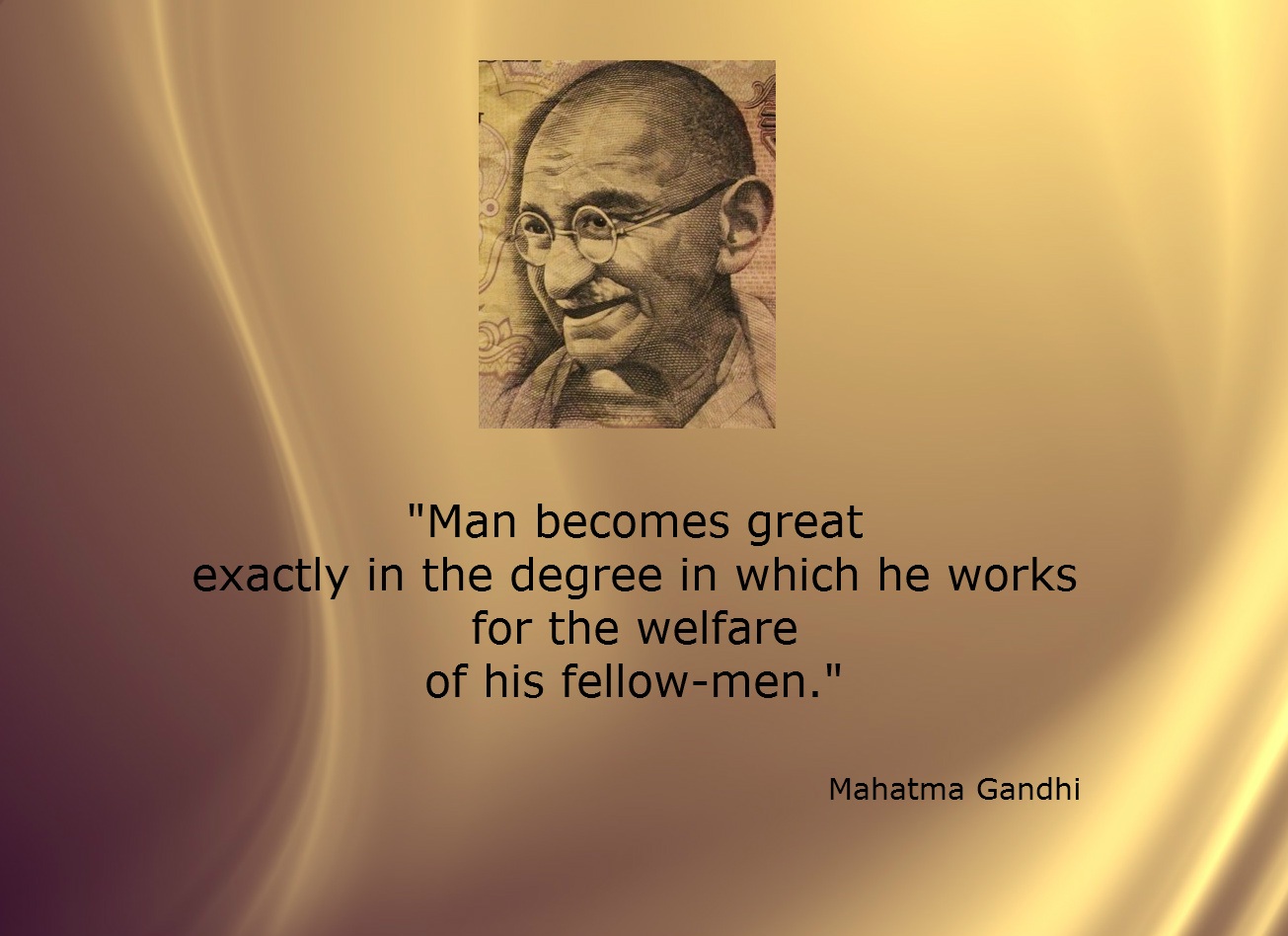 Gandhi fellow-men