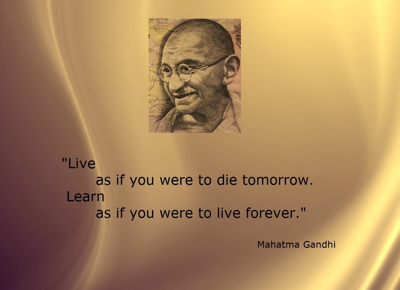 Gandhi live learn