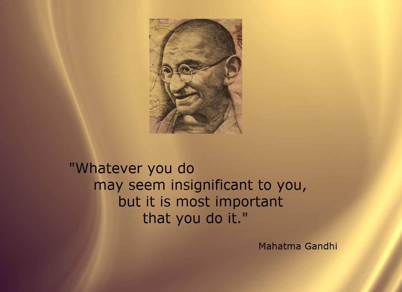 Gandhi insignificant