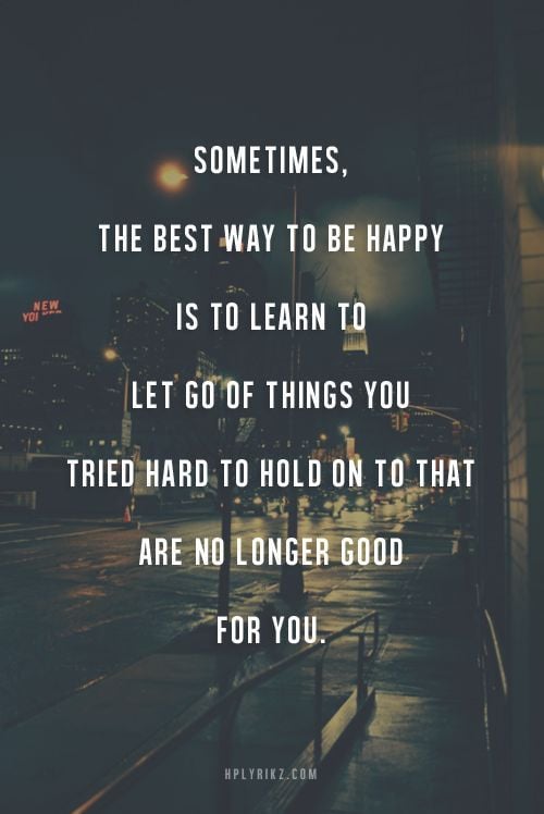 Sometimes, the best way to be happy is to learn&#8230;