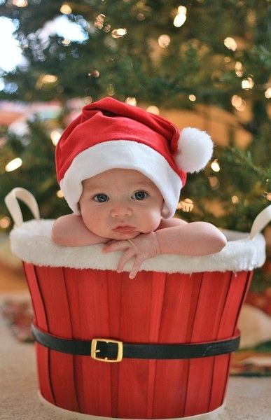 Baby-in-Santa-Basket