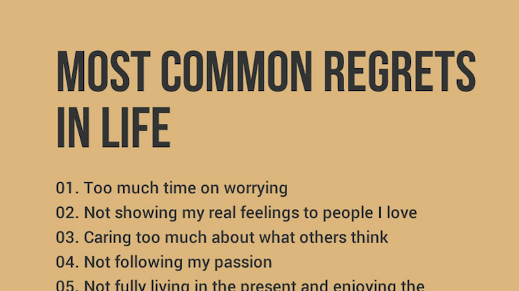 Most Common Regrets People Have In Life