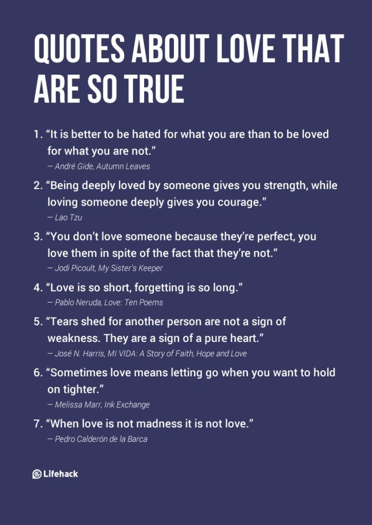 QUOTES ABOUT LOVE THAT ARE SO TRUE