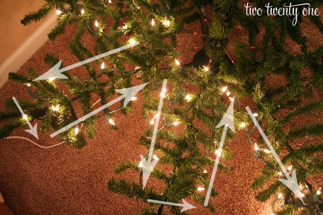 How to Put Lights on a Christmas Tree