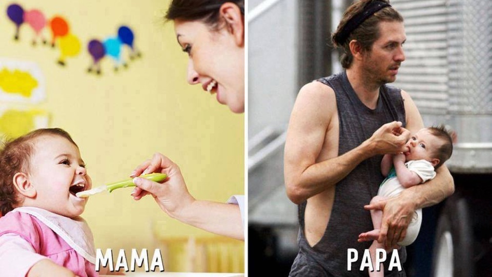 9 Photos Illustrating How PaPa And MaMa Act Differently
