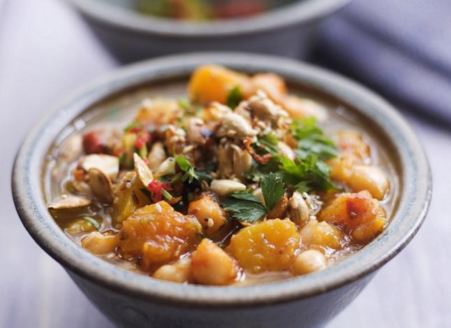 Squash And Chickpea Soup