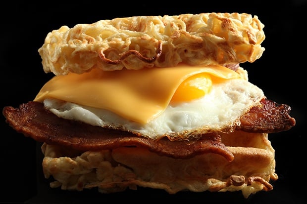Ramen Waffle Sandwich