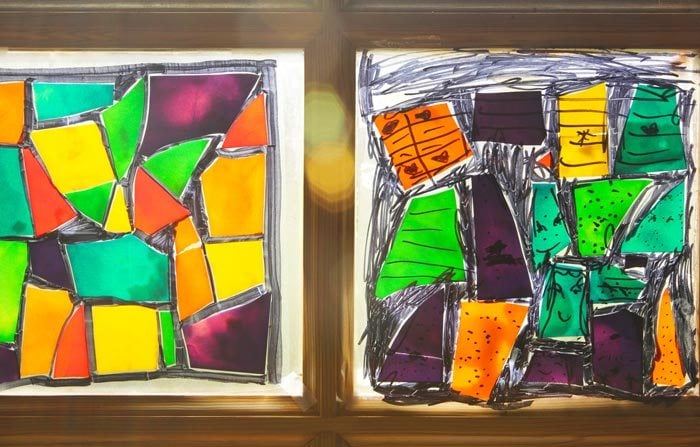 6. Pasta Stained Glass
