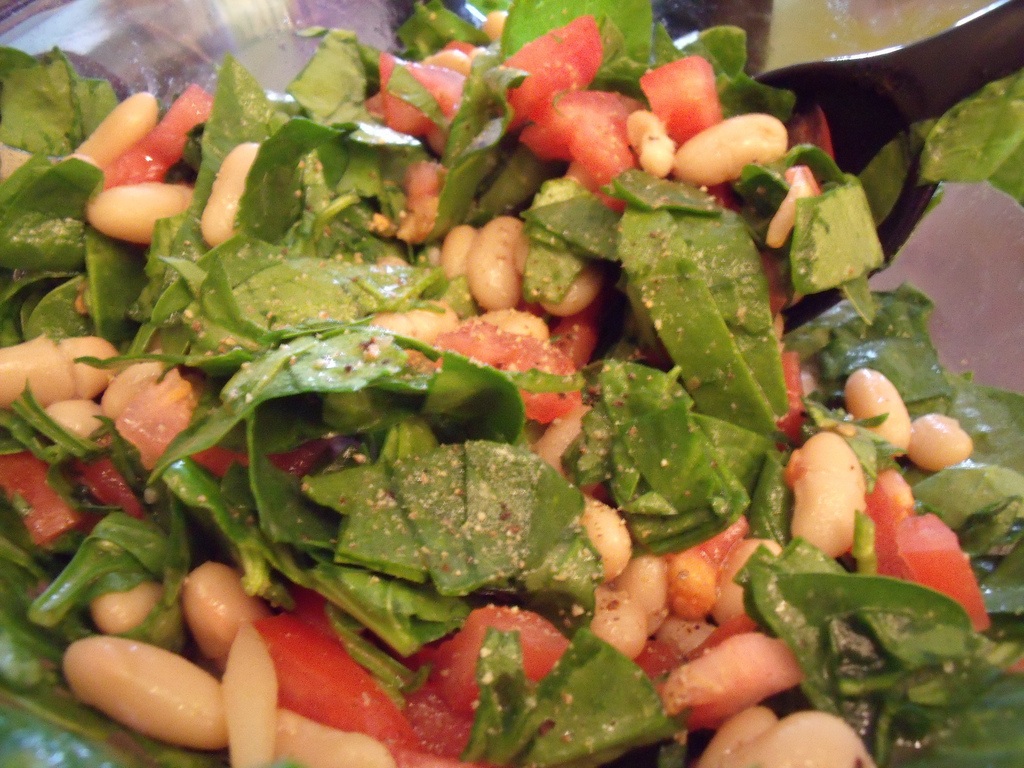 Spinach White Bean Salad