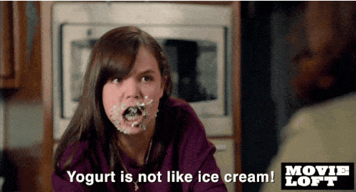 yogurt is not icecream