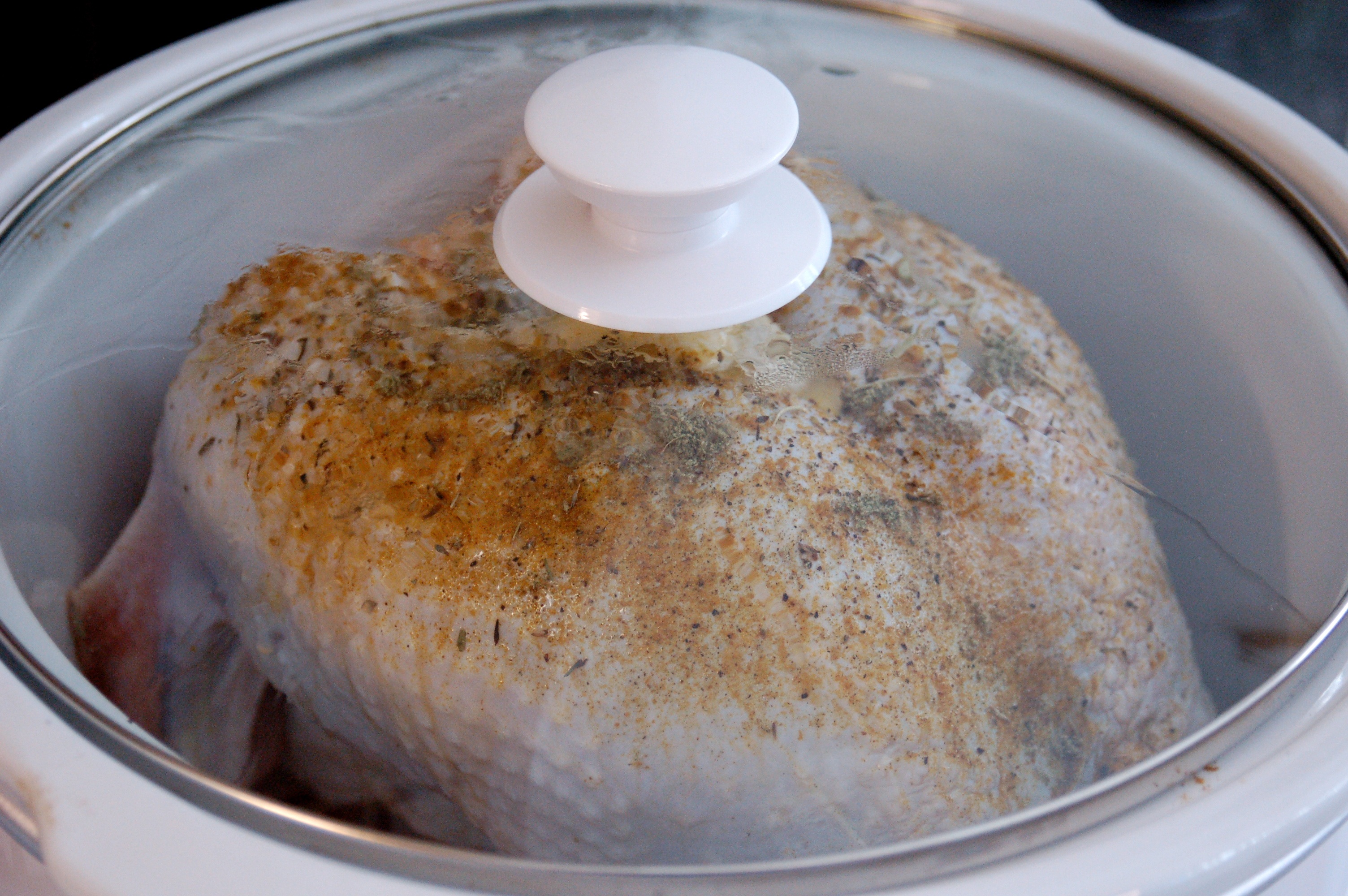 Slow-cooked turkey