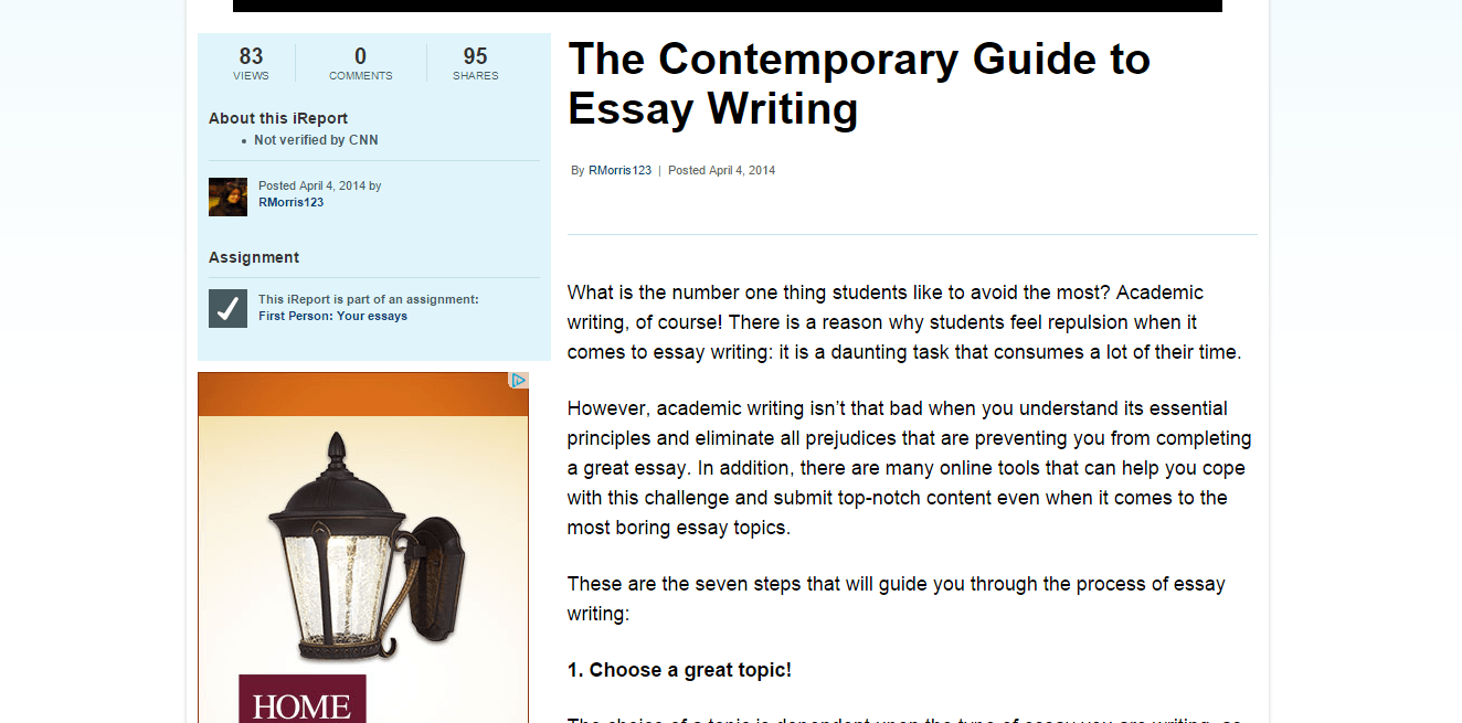 Custom essay writer