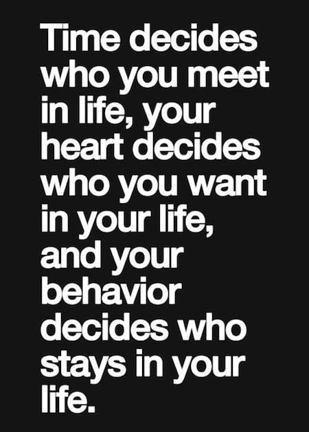 Heart Decides Who You Want In Your Life - Inspiring Quote for Women