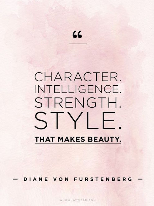 Character that Make Beauty - Quote about Strong Women