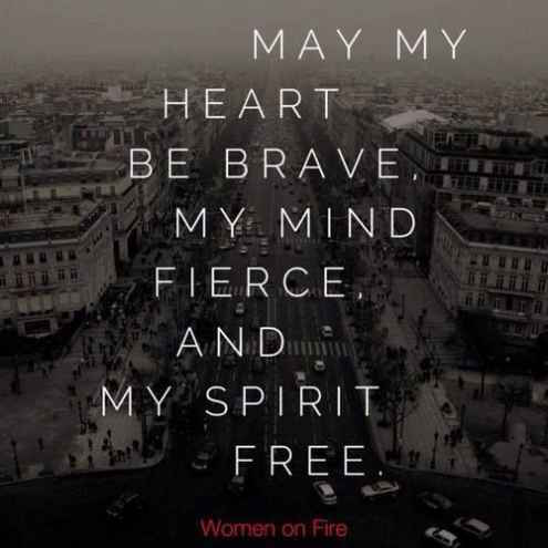 May My Heart Be Brave - Motivational Quote on goal