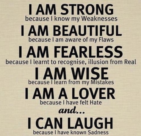 I Am Strong Because I Know My Weaknesses - Word of Encouragement and Strength
