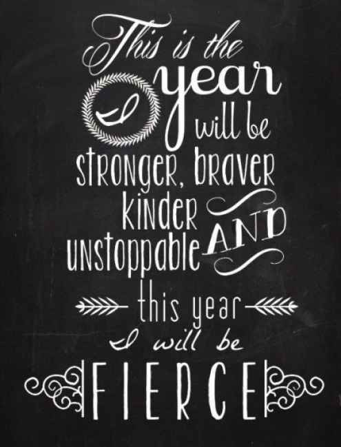 This Is The Year I Will Be Stronger - Quote about being strong