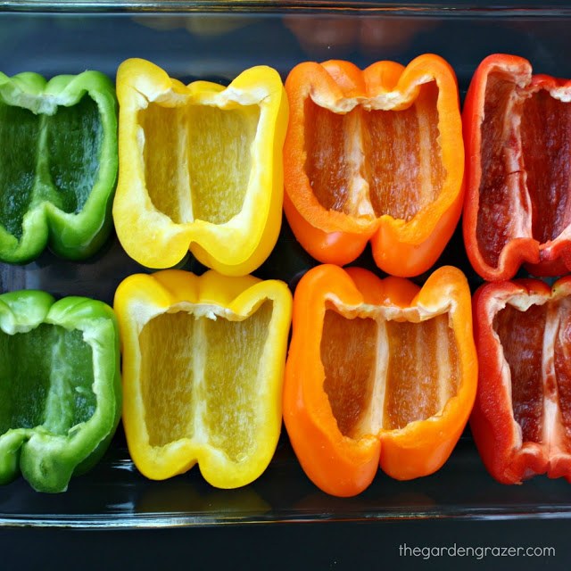 empty bell peppers