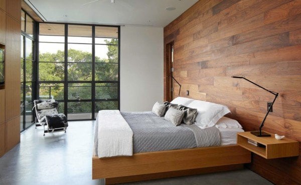 wooden-wall-minimalist-bedroom