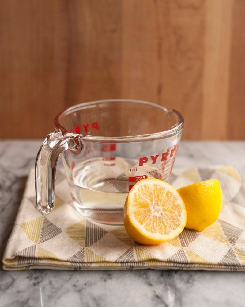 Water + Lemons for Clean Microwave