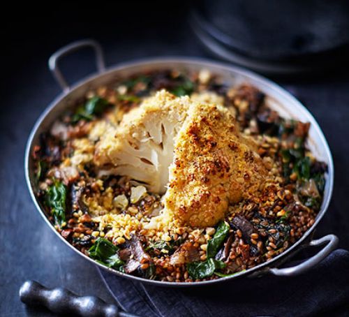 whole-roasted-cauliflower-with-red-wine-shallots-wheatberries