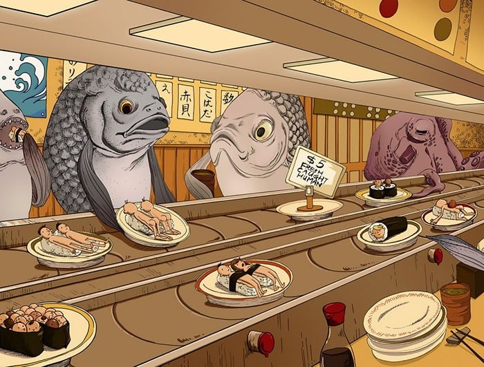 Stunning Illustrations To Show What It Would Be Like If Human and Animals Switched Roles