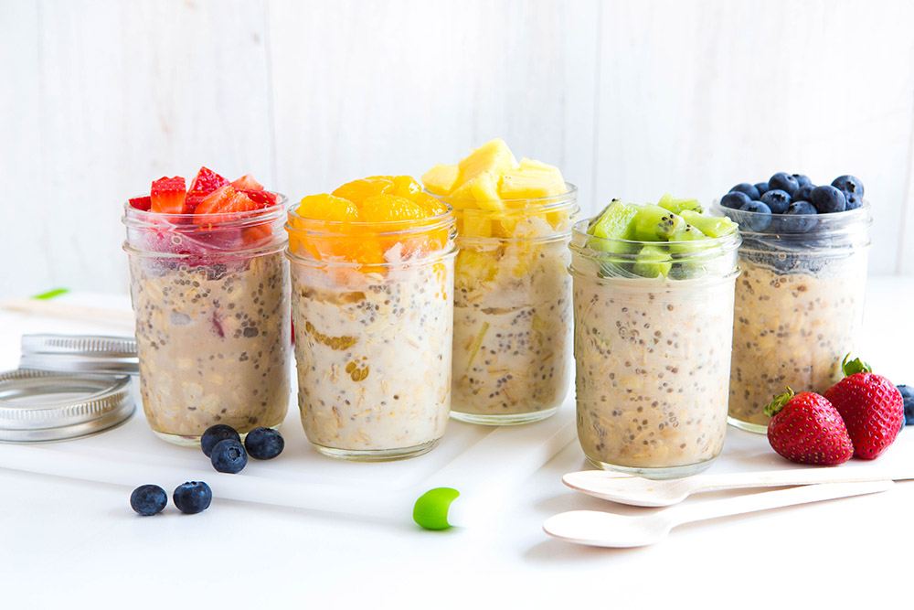 Customize healthy oatmeal jars