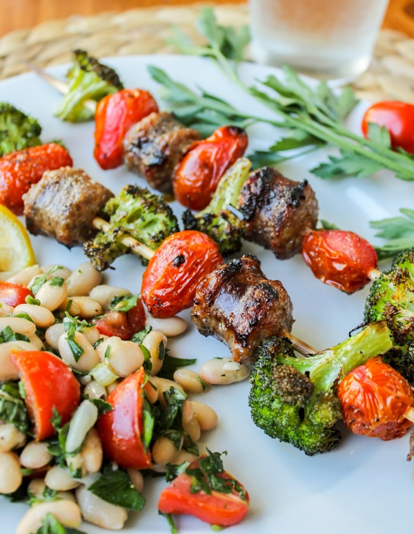 Broccoli and Sausage Kebab Recipe