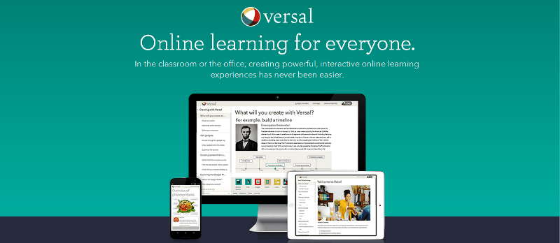 Versal - In the classroom or the office, creating powerful, interactive online learning experiences has never been easier